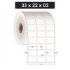 ETIQUETA ADESIVA TERMICA COUCHE 33X22X3 - REF. GR942 - 1 UNIDADE