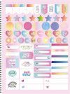 CADERNO 1 MATERIA CAPA DURA 80 FOLHAS CLEAN SAO DOMINGOS - REF. 233134 - PACOTE COM 4 UNIDADES