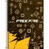 CADERNO 1 MATERIA CAPA DURA 80 FOLHAS FREE FIRE TILIBRA - REF. 31960 - PACOTE COM 4 UNIDADES
