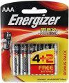 PILHA PALITO AAA COM 4+2 UNIDADES ALCALINA ENERGIZER - 1 UNIDADE