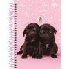 CADERNETA 80 FOLHAS ESPIRAL CAPA DURA MY PETS SAO DOMINGOS - REF. 231005 - PACOTE COM 10 UNIDADES