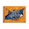 CADERNO CARTOGRAFIA CAPA FLEXIVEL 48 FOLHAS CREDEAL - REF. 104552 - PACOTE COM 10 UNIDADES