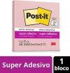 BLOCO ADESIVO ANOTACAO 76X 76MM 90 FOLHAS 3M - ROSA MILENIO - 1 UNIDADE