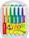 PINCEL MARCA TEXTO NEON SWING COOL COM 6 CORES - REF. 275/6-3 - 1 UNIDADE
