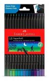 LAPIS 15 CORES SUPERSOFT CORES FRIAS FABER-CASTELL - REF. 120715SOFTCF - PACOTE COM 12 UNIDADES