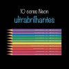 LAPIS 10 CORES NEON FABER-CASTELL - REF. 120410N - PACOTE COM 12 UNIDADES