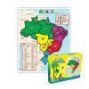 QUEBRA CABECA MAPA DO BRASIL 30 PECAS AQUARELA - REF. 133 MDF - 1 UNIDADE
