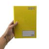 CADERNO BROCHURA 1/4 CAPA DURA 96 FOLHAS AMARELO STIFF JANDAIA - REF. 00053 AM - PACOTE COM 5 UNIDADES