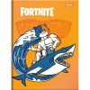 CADERNO BROCHURA 1/4 96 FOLHAS FORTNITE FORONI - REF. 6424 - PACOTE COM 10 UNIDADES