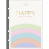 BLOCO PARA FICHARIO 80 FOLHAS COLEGIAL HAPPY TILIBRA - REF. 31023 - PACOTE COM 4 UNIDADES