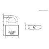 CADEADO 40MM LATAO MACICO STAM - 40MM - 1 UNIDADE