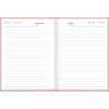 AGENDA COSTURADA PERMANENTE FEMININO PEPPER M4 TILIBRA - REF. 33912 - PACOTE COM 6 UNIDADES SORTIDAS