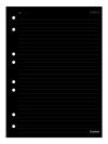 BLOCO PARA FICHARIO 40 FOLHAS COLEGIAL PAUTADO PRETO 90G CREDEAL - REF. 278598 - 1 UNIDADE