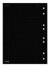 BLOCO PARA FICHARIO 40 FOLHAS COLEGIAL QUADRICULADO PRETO CREDEAL - REF. 278604 - 1 UNIDADE