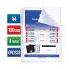 ENVELOPE PLASTICO 4 FUROS A4 225X300 GROSSO DAC - REF. 5076A4-100 - PACOTE COM 100 UNIDADES