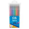 CANETA ESFEROGRAFICA 0.7 SPIRO COM 8 CIS - REF. 76.1140 - 1 UNIDADE