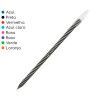 CANETA ESFEROGRAFICA 0.7 SPIRO COM 8 CIS - REF. 76.1140 - 1 UNIDADE