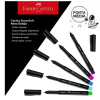 PINCEL MARCADOR SUPERSOFT 1.0 COM 5 CANETAS FABER-CASTELL - REF. BPSS/ES5ZF - 1 UNIDADE