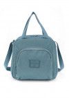 LANCHEIRA COM ALCA AZUL CRINKLE LUXCEL - REF. LA51613UP-AZ - 1 UNIDADE