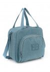 LANCHEIRA COM ALCA AZUL CRINKLE LUXCEL - REF. LA51613UP-AZ - 1 UNIDADE