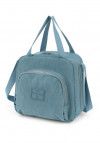 LANCHEIRA COM ALCA AZUL CRINKLE LUXCEL - REF. LA51613UP-AZ - 1 UNIDADE