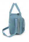 LANCHEIRA COM ALCA AZUL CRINKLE LUXCEL - REF. LA51613UP-AZ - 1 UNIDADE
