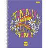 CADERNO 1 MATERIA CAPA DURA 80 FOLHAS FUZY FORONI - REF. 9574 - PACOTE COM 4 UNIDADES