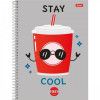 CADERNO 1 MATERIA CAPA DURA 80 FOLHAS FUZY FORONI - REF. 9574 - PACOTE COM 4 UNIDADES