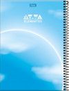 CADERNO 10 MATERIAS CAPA DURA 160 FOLHAS 4 ELEMENTOS FORONI - REF. 8026 - PACOTE COM 4 UNIDADES