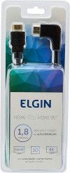 CABO HDMI 1.8M 90 GRAUS ELGIN - 46RCHDMI9001 1 UNIDADE