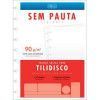 BLOCO PARA FICHARIO 50 FOLHAS COLEGIAL TILIDISCO SEM PAUTA TILIBRA - REF. 34184 - 1 UNIDADE