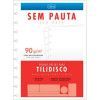 BLOCO PARA FICHARIO 50 FOLHAS TILIDISCO SEM PAUTA TILIBRA - REF. 34179 - 1 UNIDADE