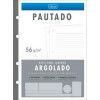 BLOCO PARA FICHARIO 80 FOLHAS COLEGIAL ARGOLADO 56G TILIBRA - REF. 34283 - PACOTE COM 4 UNIDADES