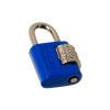 CADEADO 3 DIGITOS 25MM ZAMAC STAM - AZUL - 1 UNIDADE