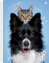 CADERNO 1 MATERIA CAPA DURA 80 FOLHAS MY PETS SAO DOMINGOS - REF. 233081 - PACOTE COM 4 UNIDADES