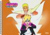CADERNO CARTOGRAFIA CAPA DURA 60 FOLHAS BORUTO SAO DOMINGOS - REF. 233385 - PACOTE COM 5 UNIDADES