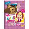 CADERNO BROCHURAO CAPA DURA 48 FOLHAS MARSHA E URSO JANDAIA - REF. 65486 - PACOTE COM 10 UNIDADES
