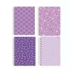 CADERNO 1 MATERIA CAPA DURA 80 FOLHAS LAVENDER SAO DOMINGOS - REF. 233299 - PACOTE COM 4 UNIDADES
