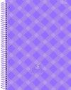 CADERNO 1 MATERIA CAPA DURA 80 FOLHAS LAVENDER SAO DOMINGOS - REF. 233299 - PACOTE COM 4 UNIDADES