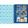 CADERNO 1 MATERIA CAPA DURA 80 FOLHAS SONIC TILIBRA - REF. 34298 - PACOTE COM 4 UNIDADES