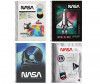 CADERNO 1 MATERIA CAPA DURA 80 FOLHAS NASA TILIBRA - REF. 30941 - PACOTE COM 4 UNIDADES