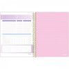 CADERNO 8 MATERIAS CAPA DURA 160 FOLHAS COLEGIAL BLUSH PAUTA BRANCA FORONI - REF. 6478 - PACOTE COM 4 UNIDADES