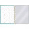CADERNO 8 MATERIAS CAPA DURA 160 FOLHAS COLEGIAL BLUSH PAUTA BRANCA FORONI - REF. 6478 - PACOTE COM 4 UNIDADES