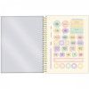 CADERNO 8 MATERIAS CAPA DURA 160 FOLHAS COLEGIAL BLUSH PAUTA BRANCA FORONI - REF. 6478 - PACOTE COM 4 UNIDADES