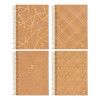 CADERNO 1 MATERIA CAPA DURA 80 FOLHS KRAFT GOLD JANDAIA - REF. 71397 - PACOTE COM 4 UNIDADES
