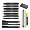 KIT LETTERING SUPERSOFT COM 18 PECAS FABER-CASTELL - REF. KIT/LETSS - 1 UNIDADE