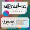 KIT METALLIC COLORS COM 17 PECAS FABER-CASTELL - REF. KIT/METAL - 1 UNIDADE
