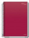 CADERNO ESPIRAL 1/4 200 FOLHAS ESSENCIALE CREDEAL - REF. 277249 - PACOTE COM 5 UNIDADES