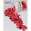 LANTEJOULA 3G 6MM LANTECOR - REF. VERMELHO - PACOTE COM 12 UNIDADES