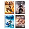 CADERNO 10 MATERIAS CAPA DURA 160 FOLHAS MOTOS SAO DOMINGOS - REF. 233085 - PACOTE COM 4 UNIDADES